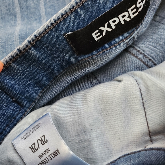 Express high rise striped women jeans (2R) - Picture 4 of 5